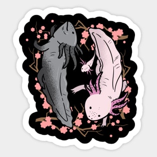 Axolotl Lover Yin Yang Sticker